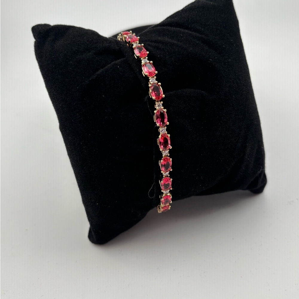 Elegant  14k gold laminated red  Bracelet